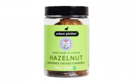 Urban Platter Hazelnut Gourmet Chunky Cookies  Plastic Jar  185 grams
